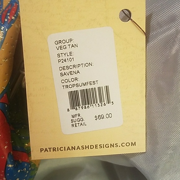 Savena framed clutch p24101 veg tan NWT - Picture 4 of 4